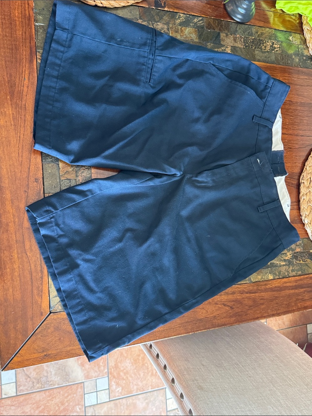 Men's Navy Blue Casual Shorts